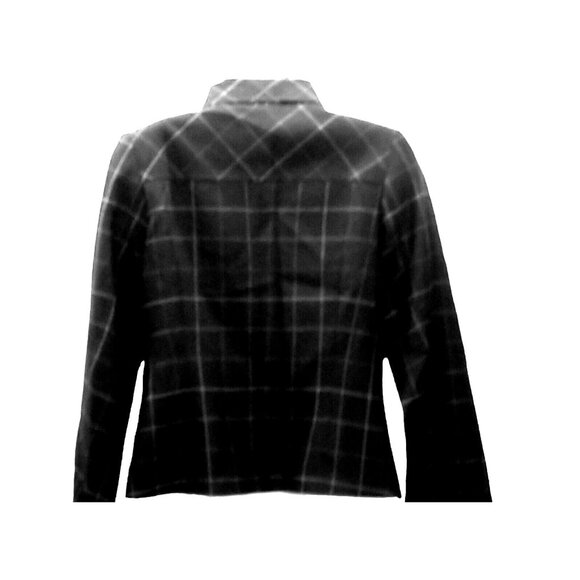 Vintage Pendleton Black Wool Cropped Blazer Jacket Womens Size 8 Preppy Classic - Picture 4 of 11